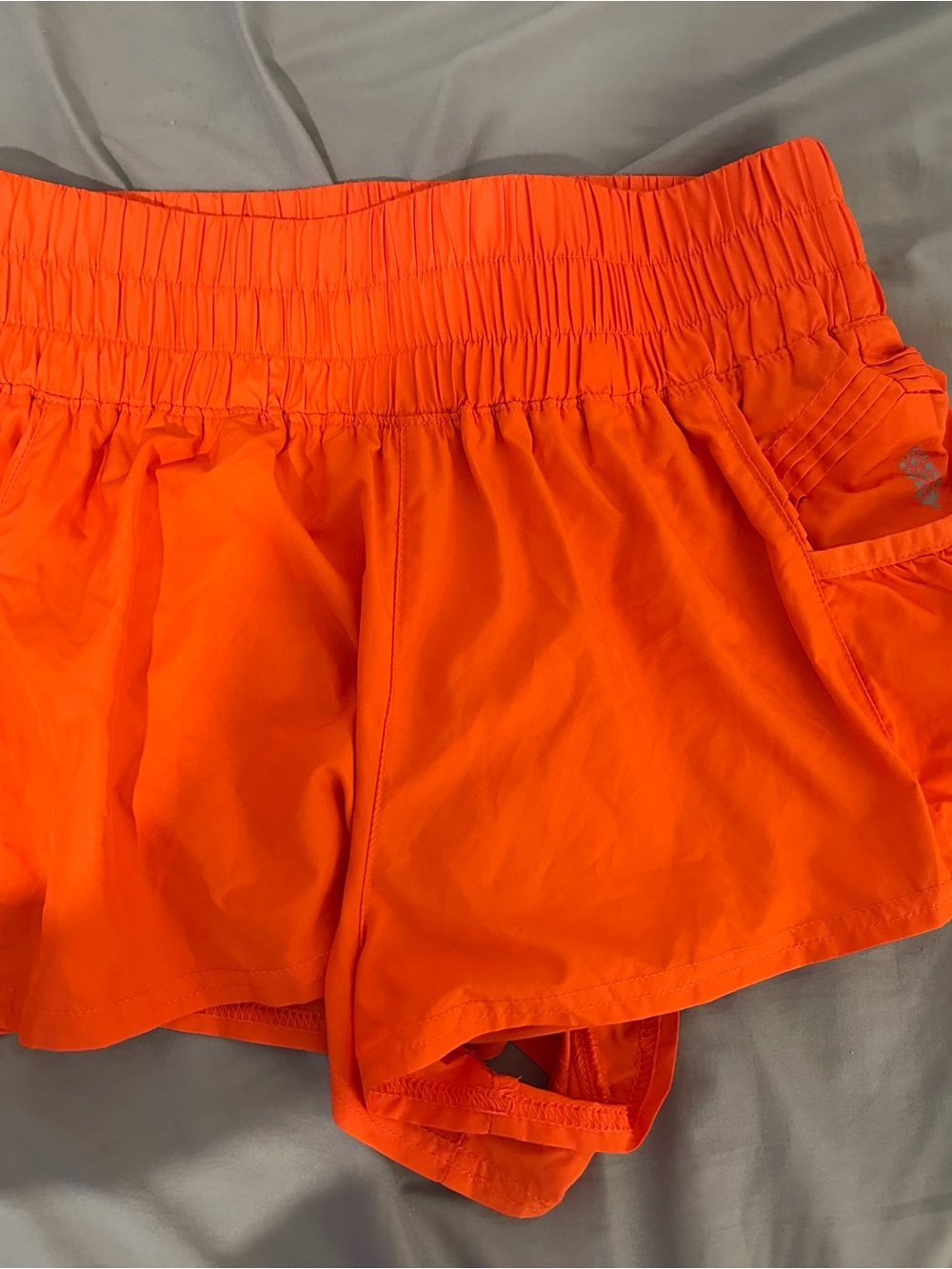 FP Movement by Free People Bright Neon Orange Athletic Shorts